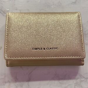 Simple & Classic Chic Gold Wallet